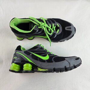 Nike Shox Running Shoes Womens 8 Black Green Gray NikeID Custom HRH Vintage